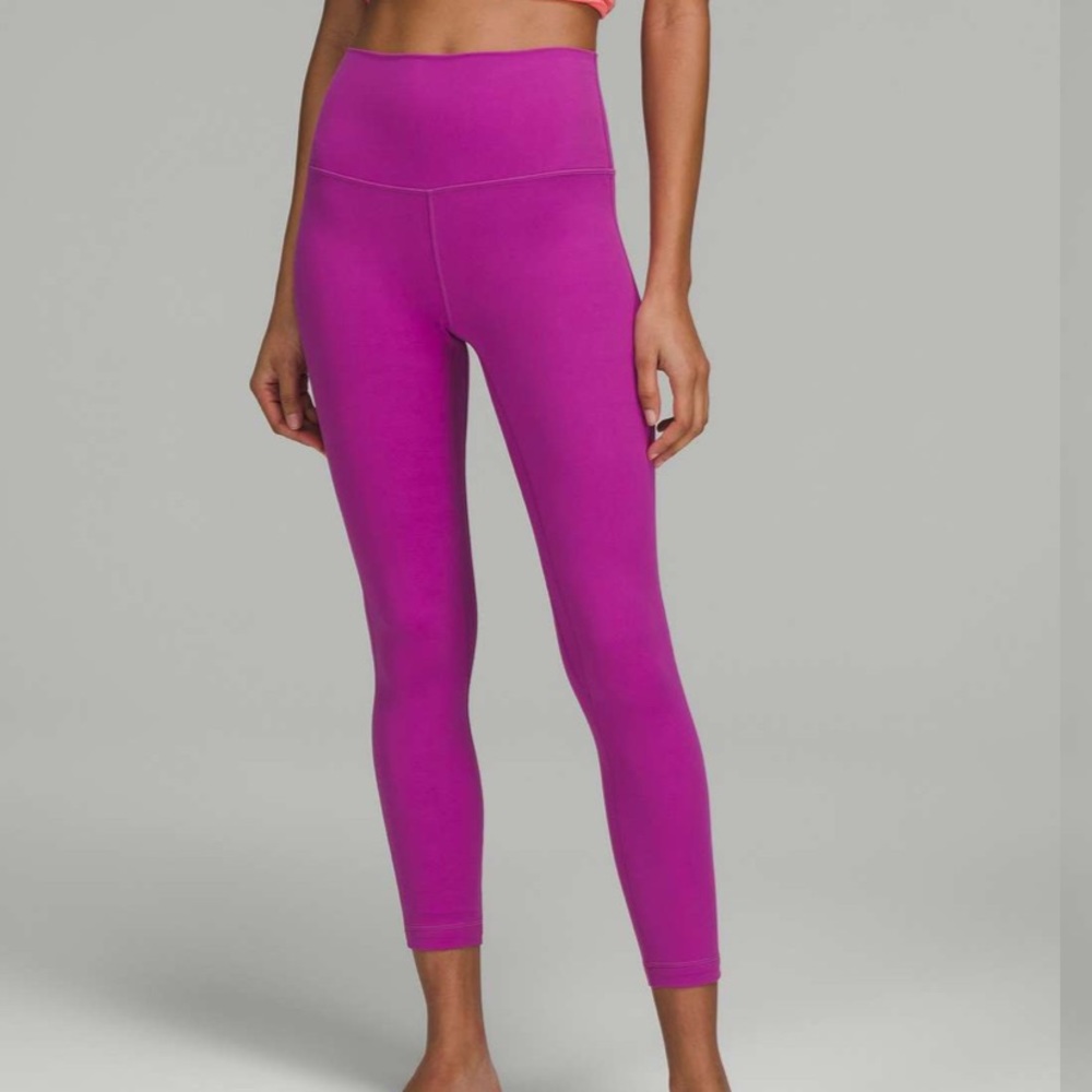 Lululemon Align High Rise 25" Vivid Plum Legging Pants Size 0